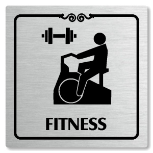 Fitness, 80x80mm, stříbrná, Texas